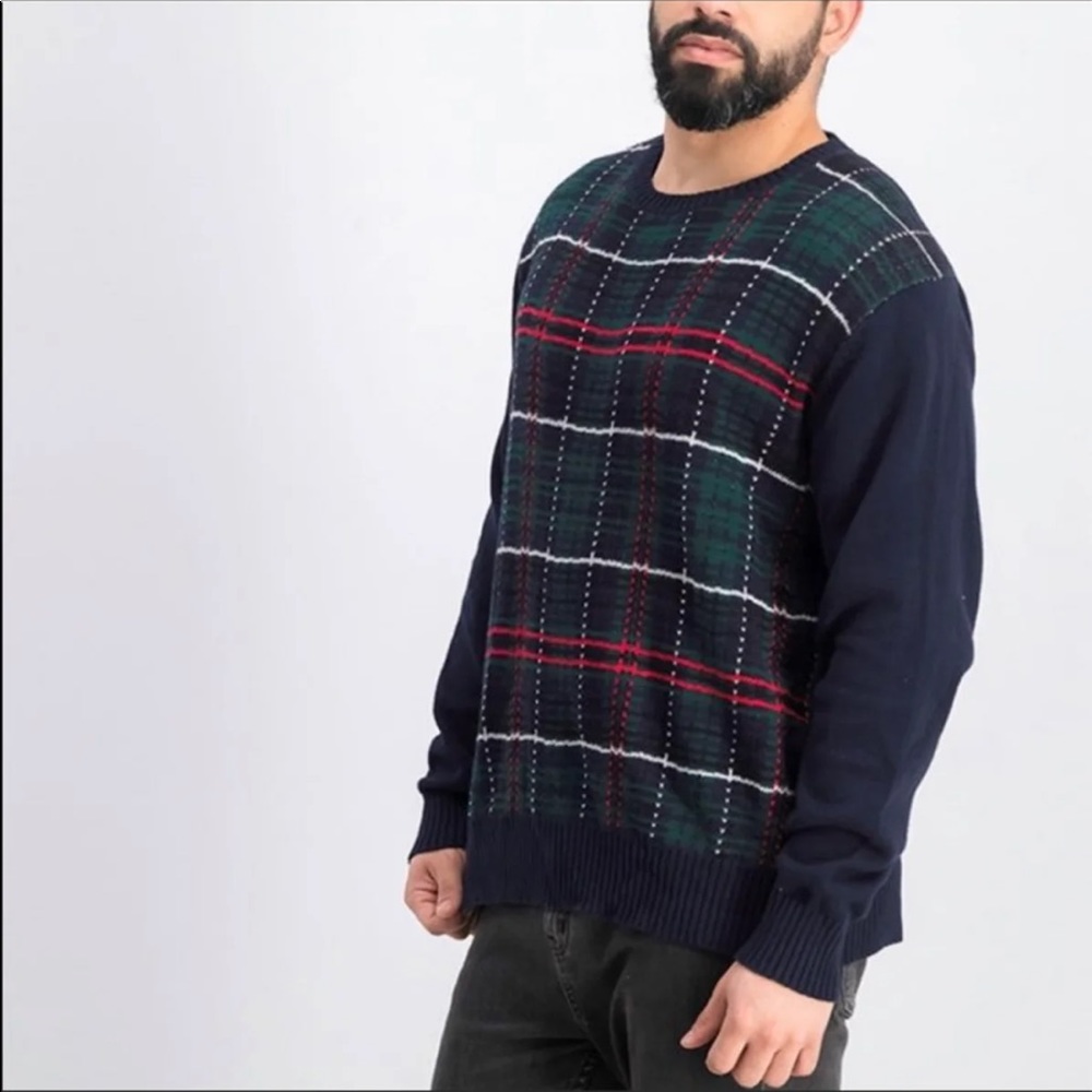 NWT Weatherproof Holiday Tartan Pullover Sweater M - Picture 2 of 6
